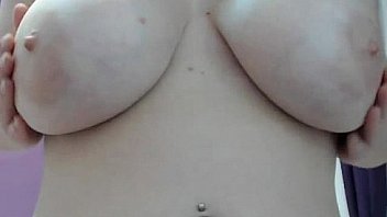 Big titted blonde teasing on webcam