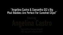 Angelina Castro & Samantha GG turn on by rubbing their hard nipples and tits. Watch them suck cock and get a huge amount of cum on their breasts! Full Video & Angelina Castro @AngelinaCastroLive.com